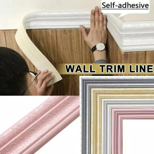 3D wall edging - Self-adhesive environmental protection 3D wall edging strip